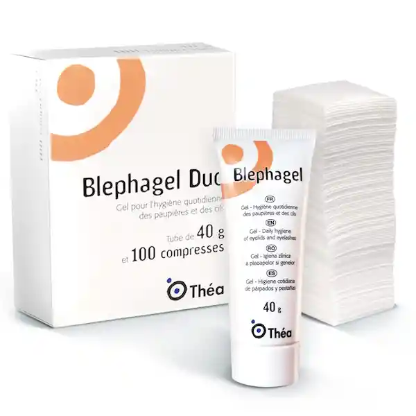 Blephagel Gel de Limpieza para Párpados y Pestañas Duo