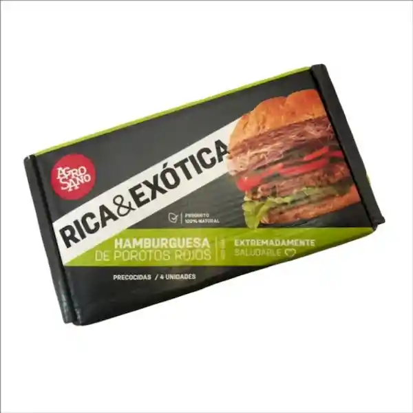 Agrosano Hamburguesa Poroto Rojo