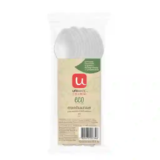 Cucharas Desechables Biodegradables Unimarc