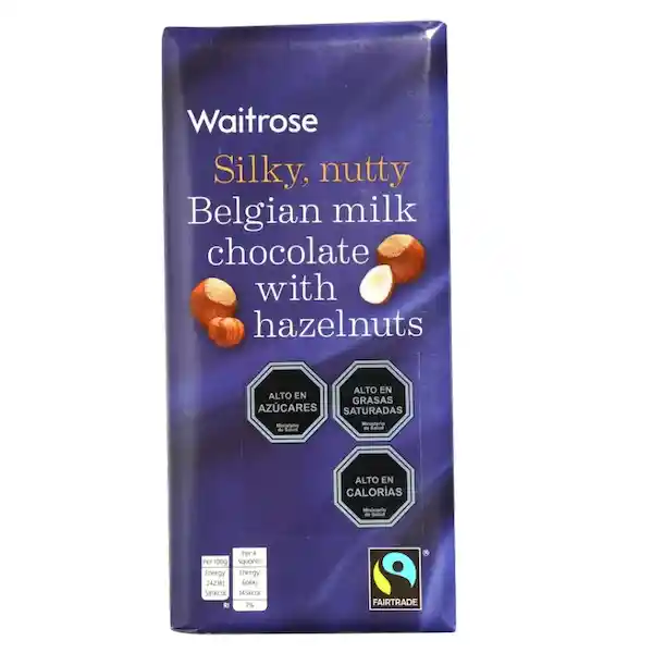 Waitrose Chocolate Negro Con Avellana