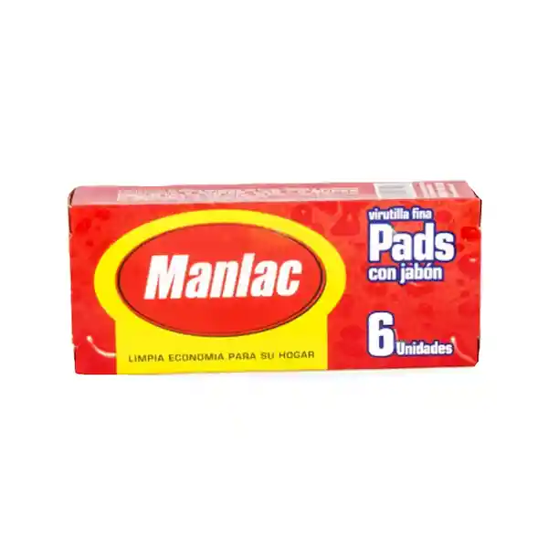 Manlac Virutilla Fina Pads Con Jabón