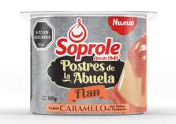 Soprole Flan Postres de la Abuela Sabor a Caramelo con Salsa