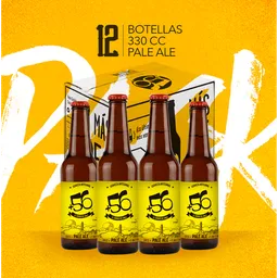 Cerveza Pack 12u +56 Pale Ale 5° 330cc