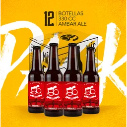 Ámbar Ale Cerveza Pack 12U +56 Ambar 4.5 330Cc