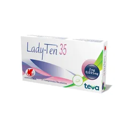 Lady-Ten Ciproterona / Etinilestradiol (2 mg / 0.035 mg)