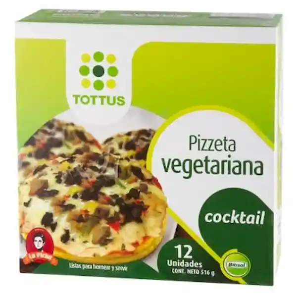 Tottus Pizzeta Vegetariana