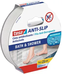 Tesa Cinta Antideslizante Para Baño 25 mm x 5 m