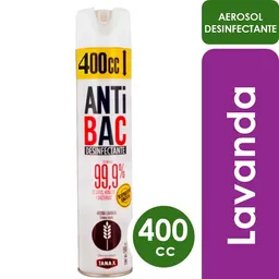 Antibac Tanax Desinfectante En Aerosol 400 Ml Lavanda