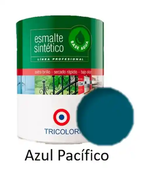 Tricolor Esmalte Sintetico Base Agua Azul Pacífico 945 mL