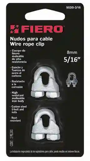 Fiero Grapa Para Cable Galvanizada 5/16 Pulgada