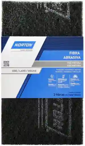 Norton Fibra Abrasiva Lavable Pre Pintura Gris 130 x 240 mm
