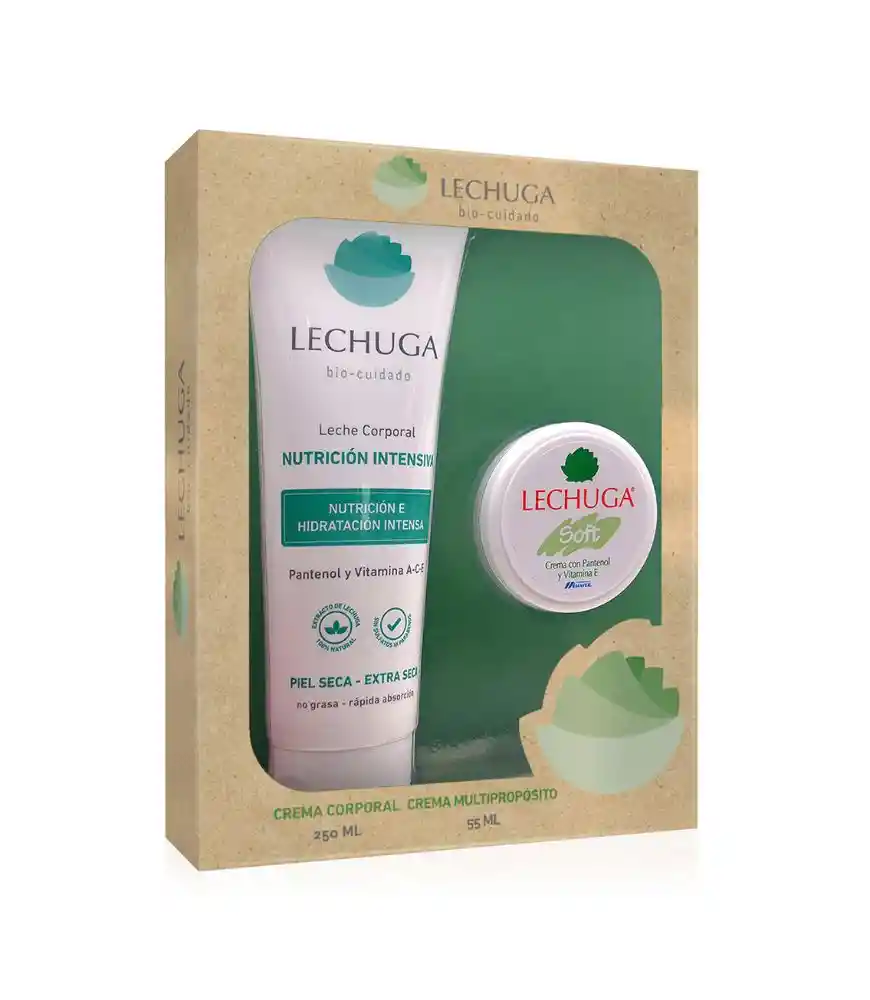 Lechuga Crema Soft y Crema de Cuerpo Nutrición Intensiva