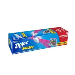 Ziploc Bolsa C/Cierre Slider Fg 10 Un