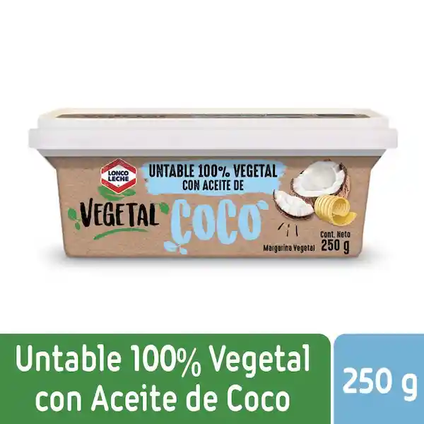 Loncoleche Margarina Vegetal Aceite Coco