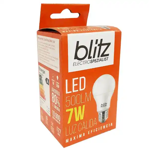 Blitz Ampolleta Led 7W Luz Calida