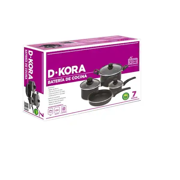 D-kora Batería de Cocina Antiadherente
