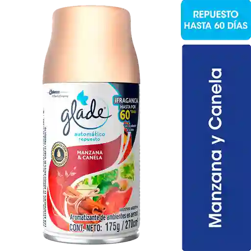 Glade Aromatizante Automático Repuesto Manzana 270 mL