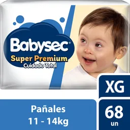 Babysec Pañal Infantil Super Premium Talla Xg