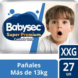 Babysec Pañal Super Premium Talla XXG Cuidado Total
