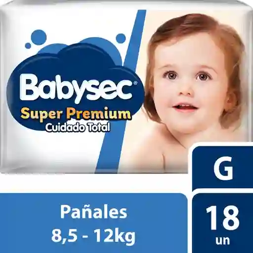 Babysec Pañal Super Premium Cuidado Total Etapa G