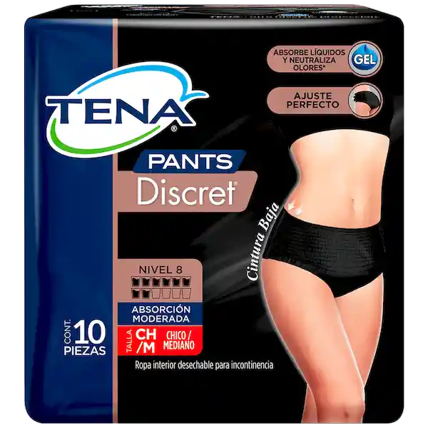 Tena Pañal Adulto Pants Discret Negro