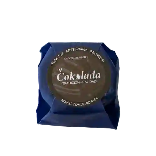 Cokolada Alfajor Artesanal Premium de Chocolate Negro 