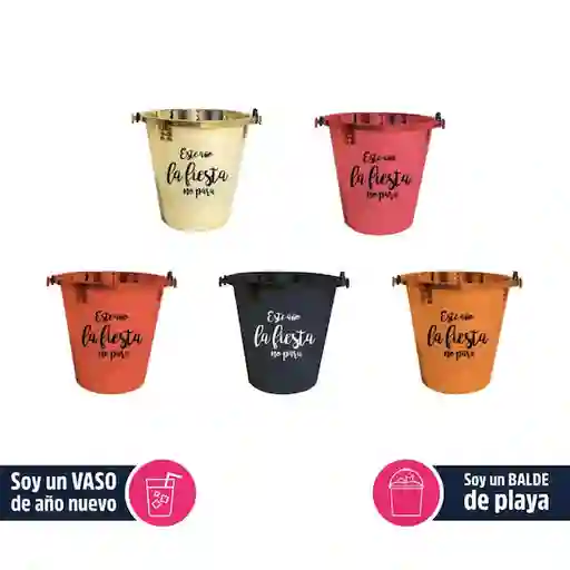 Carnaval Online Vaso A�o Nuevo / Balde Playa