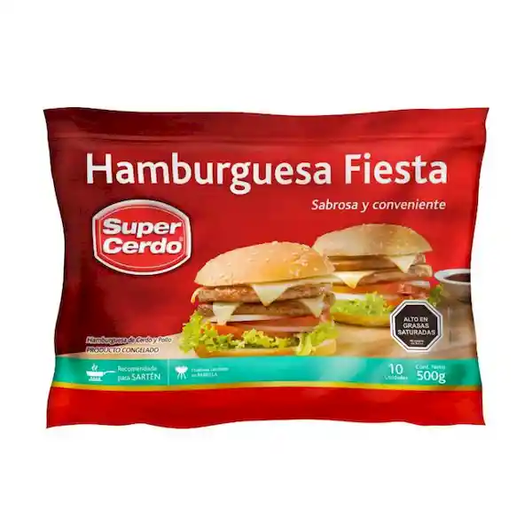 Super Cerdo Hamburguesa Fiesta
