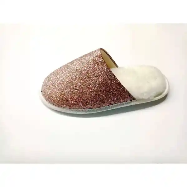 Boulevard Pantufla Mujer Gold Brillo Talla L