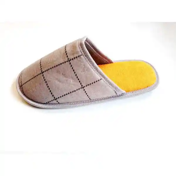 Boulevard Pantufla Hombre Check Talla L