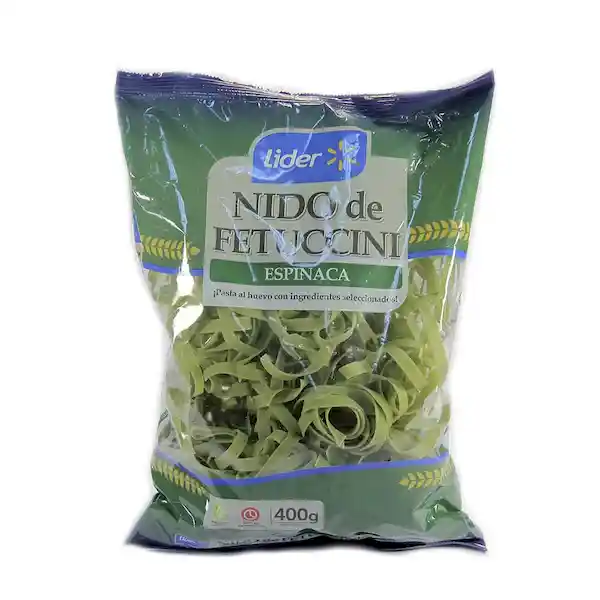 Fideo Nido de Fetuccine Espinaca