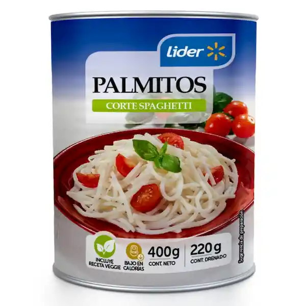 Palmitos Corte Spaghetti Lider