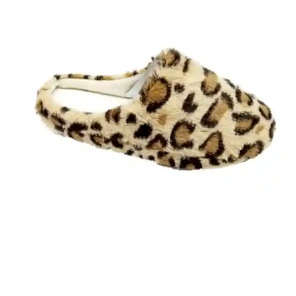 Boulevard Pantufla Mujer Leopardo Talla M 37-38