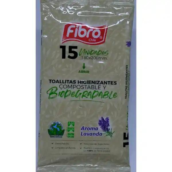 Fibro Toallitas Wipes Pouch Lavanda