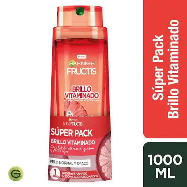 Fructis Shampoo + Acondicionador Brillo Vitaminado