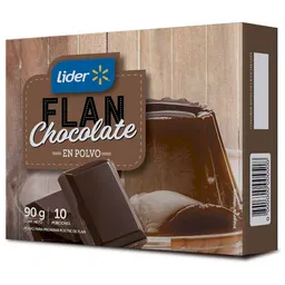 Flan de Chocolate en Polvo Líder