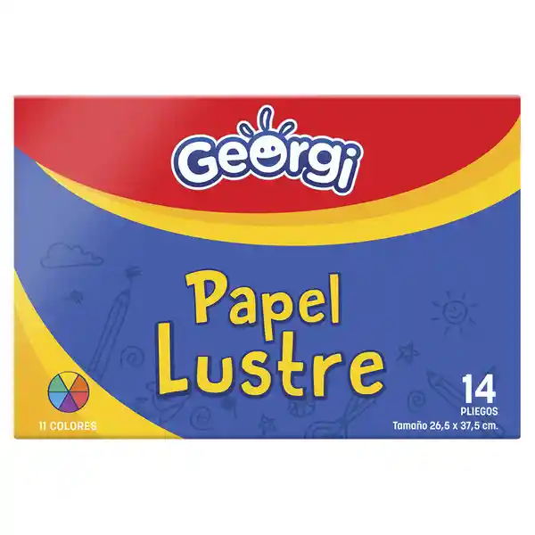 Georgi Sobre Con Pliegos Papel Lustre