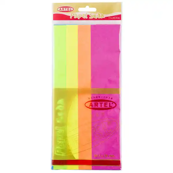 Artel Papel Seda Fluorescente Colores