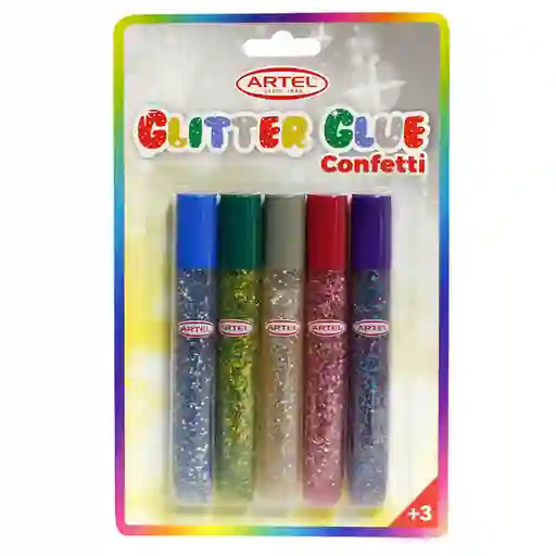 Glitter Glue Artel Confetti Lav.5T 10.5M