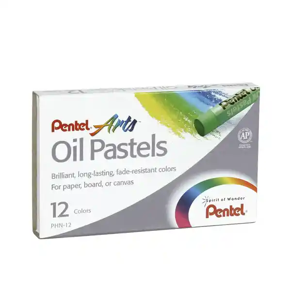 Pentel Pasteles de 12 Colores en Estuche