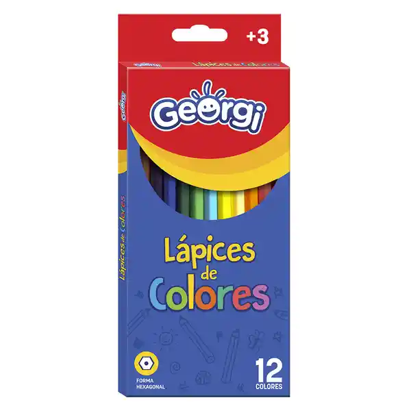 Georgi Lápiz Color Largos en Estuche