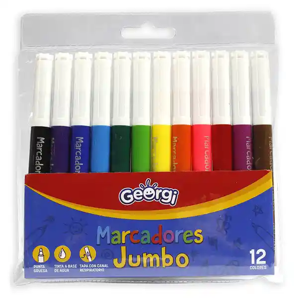 Georgi Marcadores Jumbo en Estuche