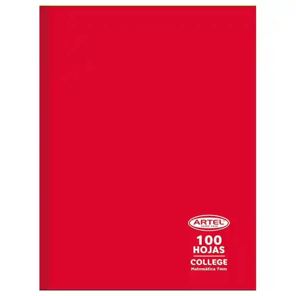 Artel Cuaderno 80 Hojas College Matemáticas 7 mm.