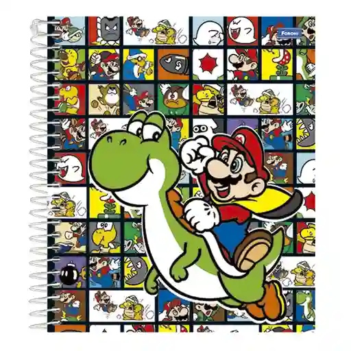 Foroni Cuaderno Book Super Mario 120 Hojas