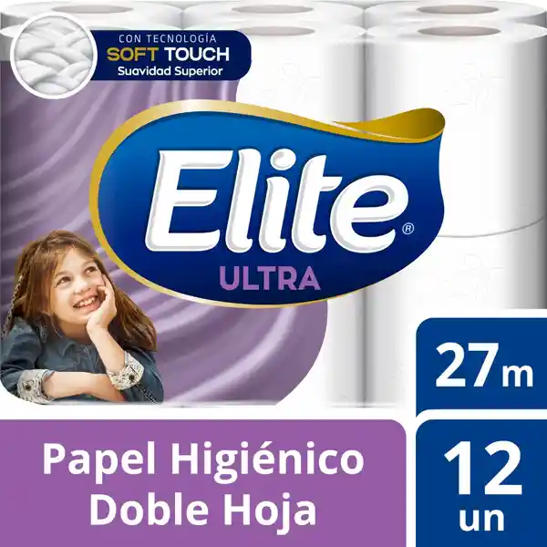 Elite Papel Higiénico Ultra Doble Hoja 