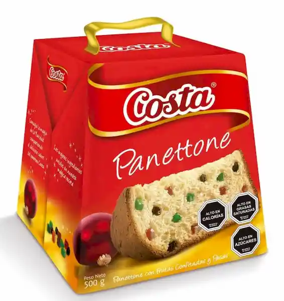 Costa Panettone con Frutas Confitadas y Pasas