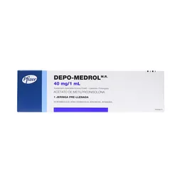 Depo-Medrol Jeringa Pre-Llenada 40 Mg / 1 Ml