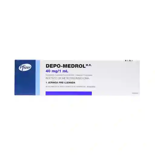 Depo-Medrol Jeringa Pre-Llenada 40 Mg / 1 Ml