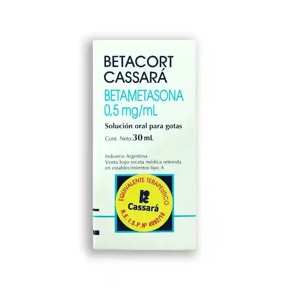 Betacort Cassara Betametasona 0.5 Mg / Ml Gotas 30 Ml