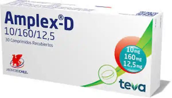 Amplex-D 10/160/12.5 Mg X 30 Comprimidos